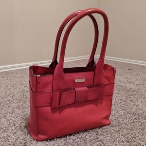 Kate Spade Bright Orange Bow Handbag